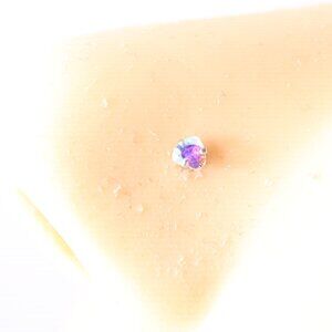 Aura Heart nose piercing Surgical Steel New